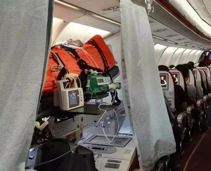 原平市跨国医疗包机、航空担架